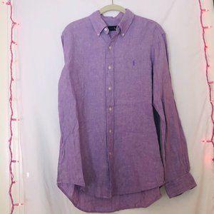 Men's Ralph Lauren LS Lavender Button-Down